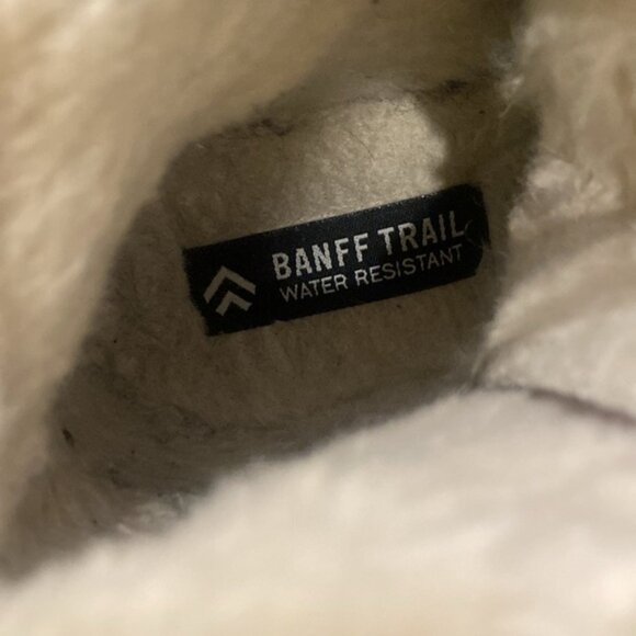 BANFF TRAIL Brown Suede like lace up side zipper water resistant - Picture 15 of 16